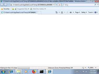 Screenshot from the sandbox