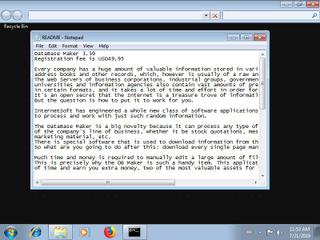 Screenshot from the sandbox