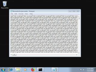 Screenshot from the sandbox