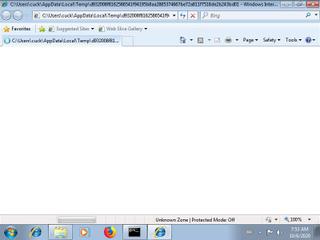 Screenshot from the sandbox